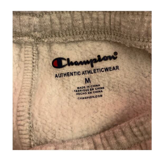 CHAMPION Boy’s Light Grey Logo Sweatpants / Size: Medium - Picture 3 of 13